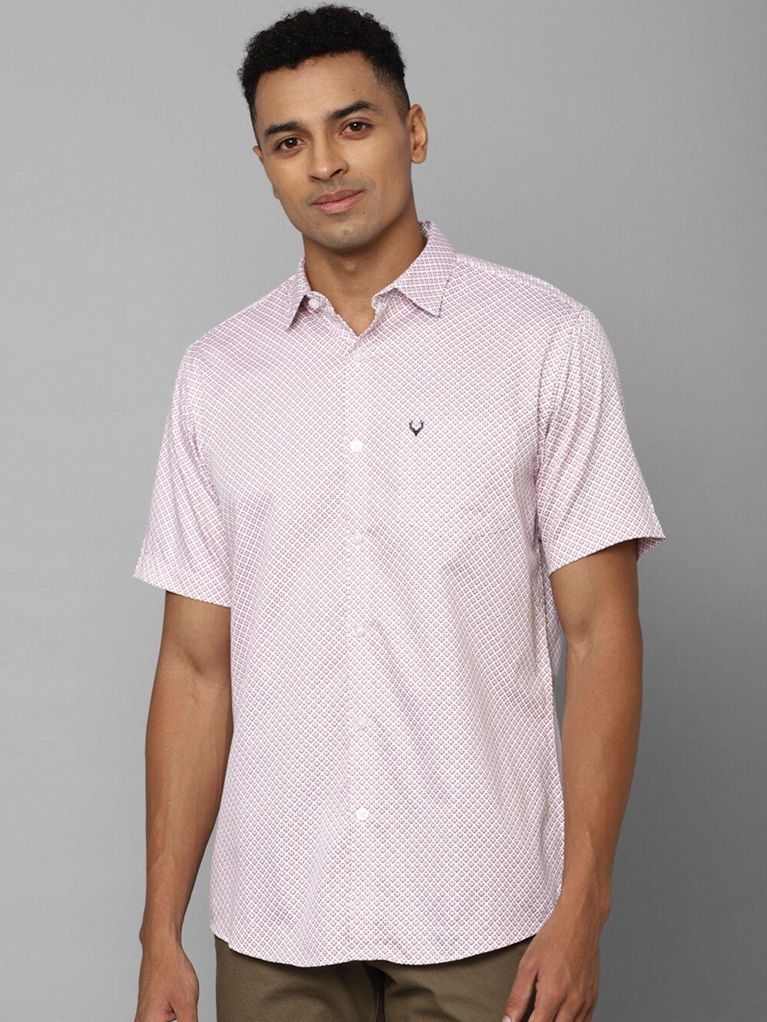 allen-solly-slim-fit-micro-ditsy-printed-spread-collar-pure-cotton-casual-shirt