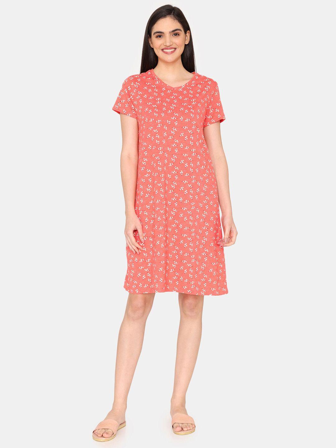 Rosaline by Zivame Floral Printed T-shirt Nightdress