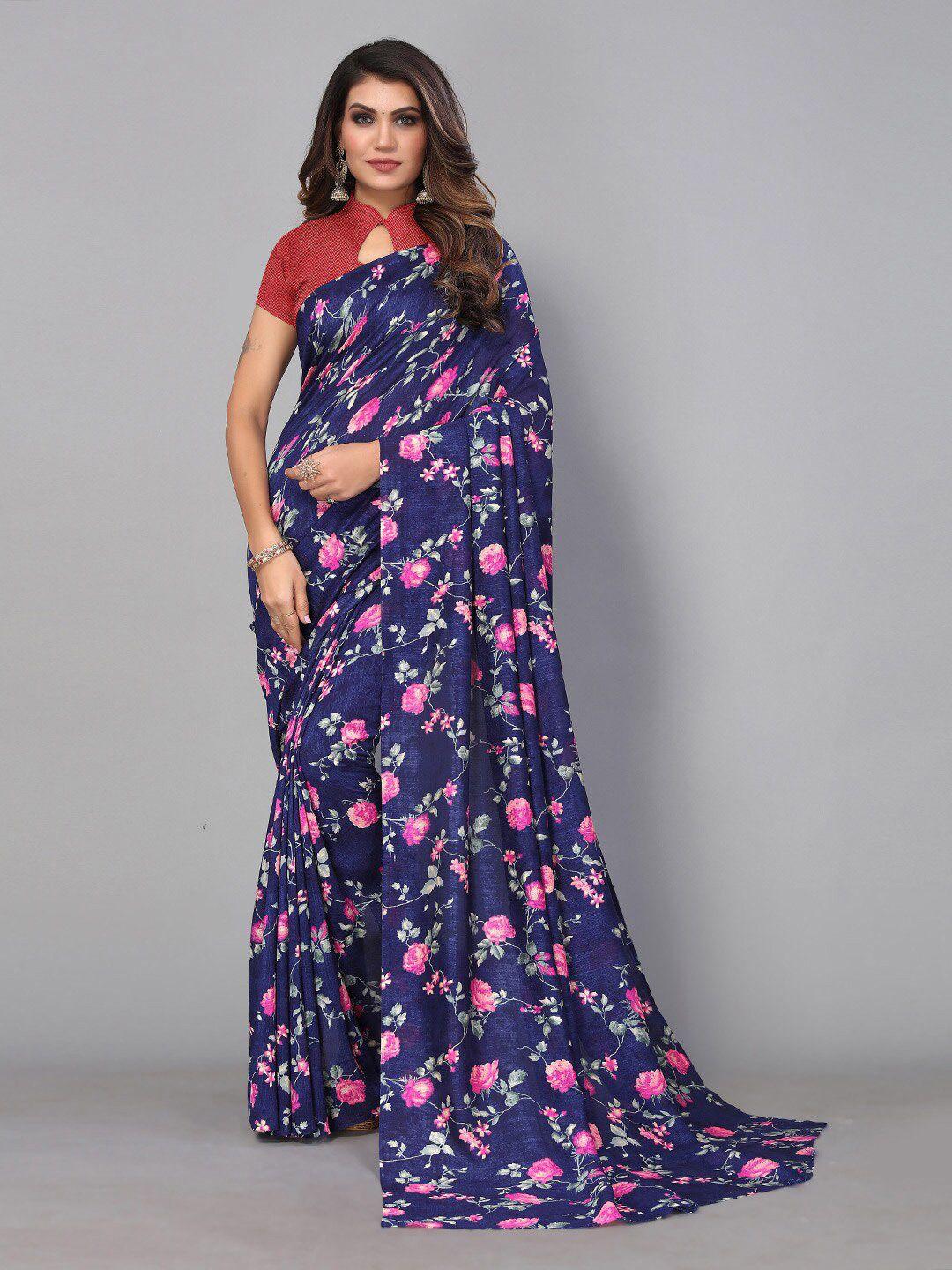 Shaily Floral Printed Pure Georgette Saree