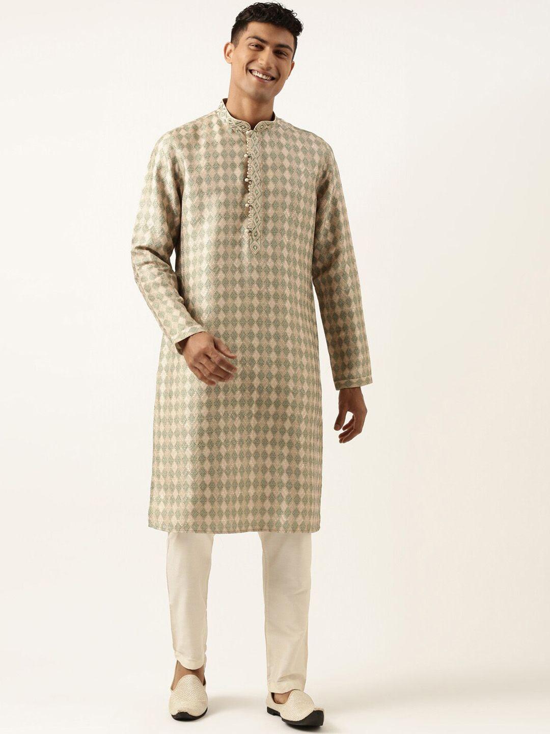 theethnic.co-ethnic-motif-printed-regular-thread-work-straight-kurta-with-trousers