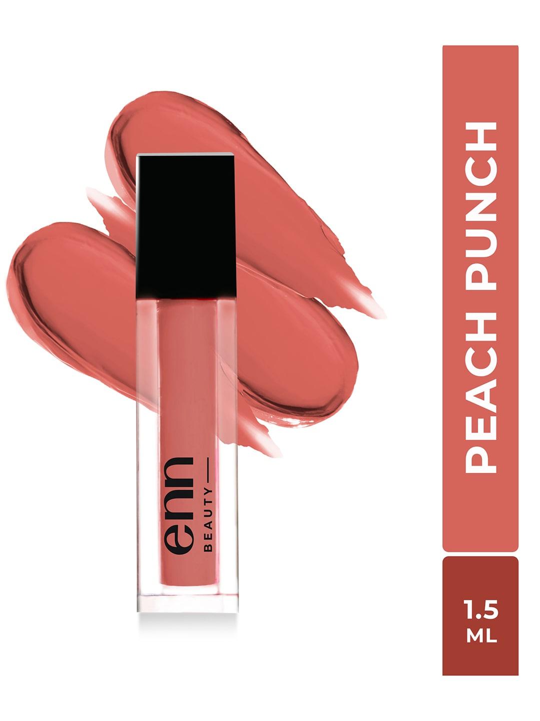 ENN Beauty Semi-Matte Liquid Lipstick with Ghee & Vitamin E 1.5ml - Peach Punch