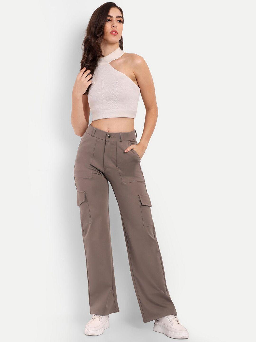 broadstar-women-brown-smart-straight-fit-high-rise-easy-wash-trousers