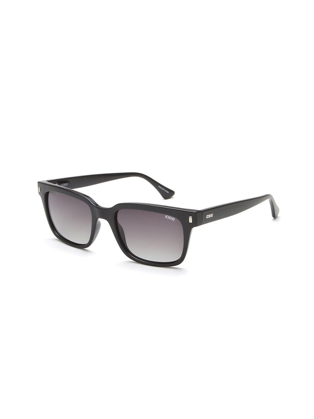 IDEE Men Grey Lens & Black Square Sunglasses with UV Protected Lens