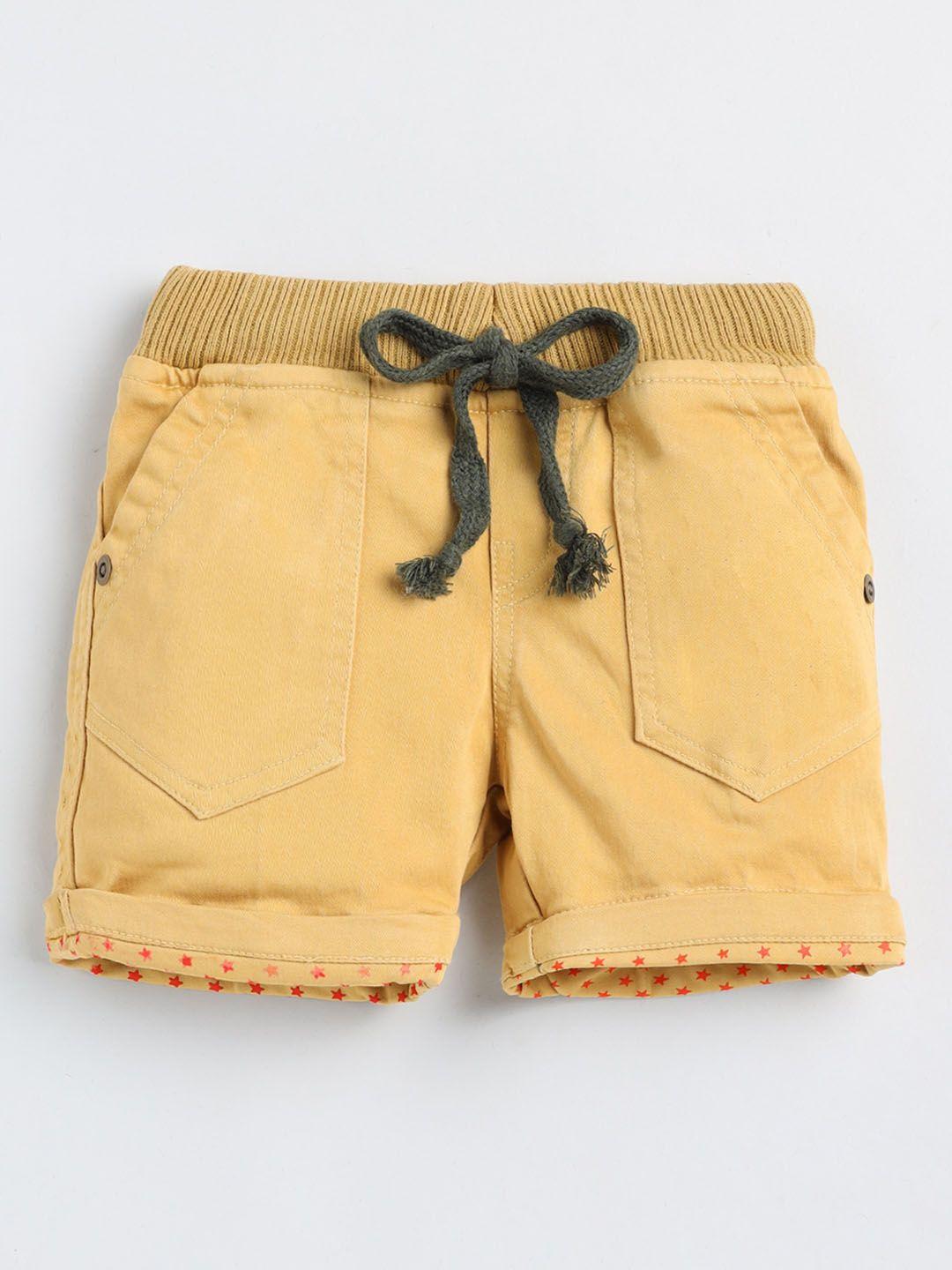 Olio Kids Boys Mid-Rise Cotton Shorts