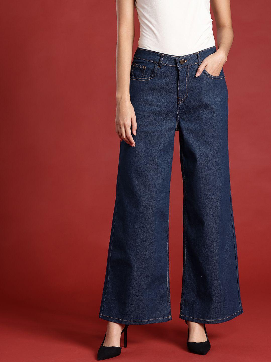 all about you Women Wide Leg Stretchable Jeans
