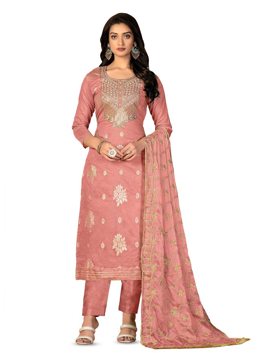 MANVAA Embroidered Unstitched Dress Material