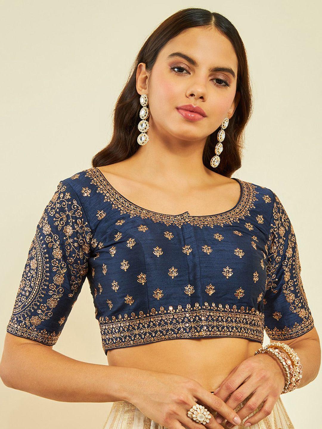 soch-embroidered-sequinned-saree-blouse