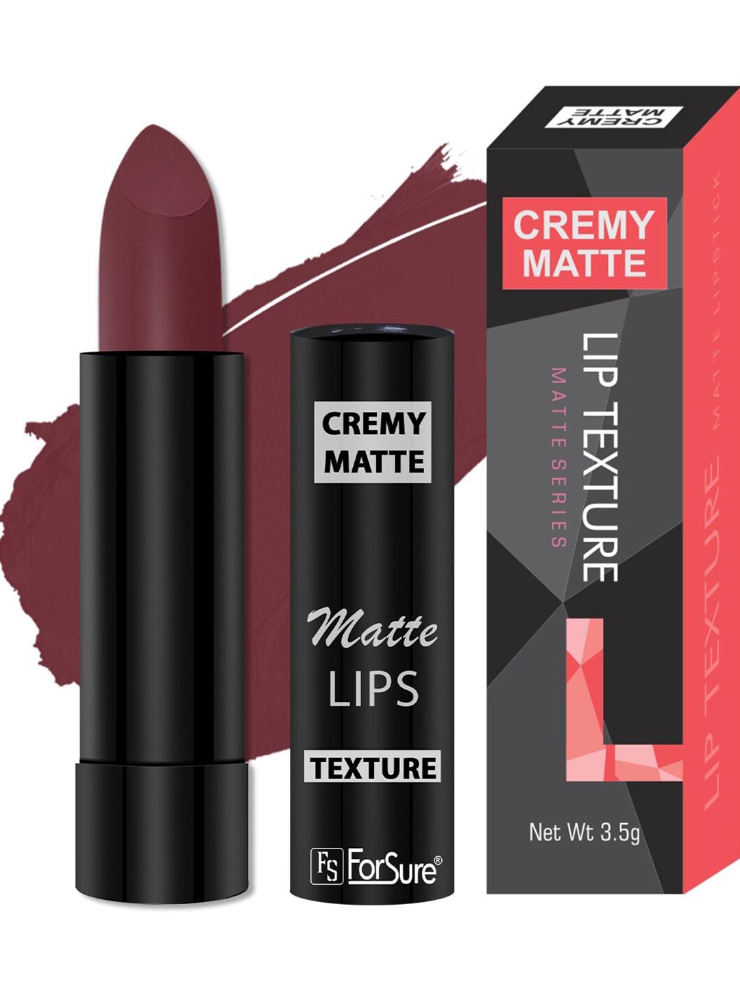 ForSure Cremy Matte Texture Long Lasting Bullet Lipstick - 3.5g - Mauve Red 80