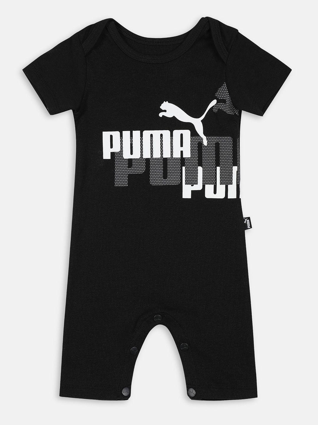 Puma Infant Kids Brand Logo Printed Pure Cotton Minicats Oncie Overall Rompers