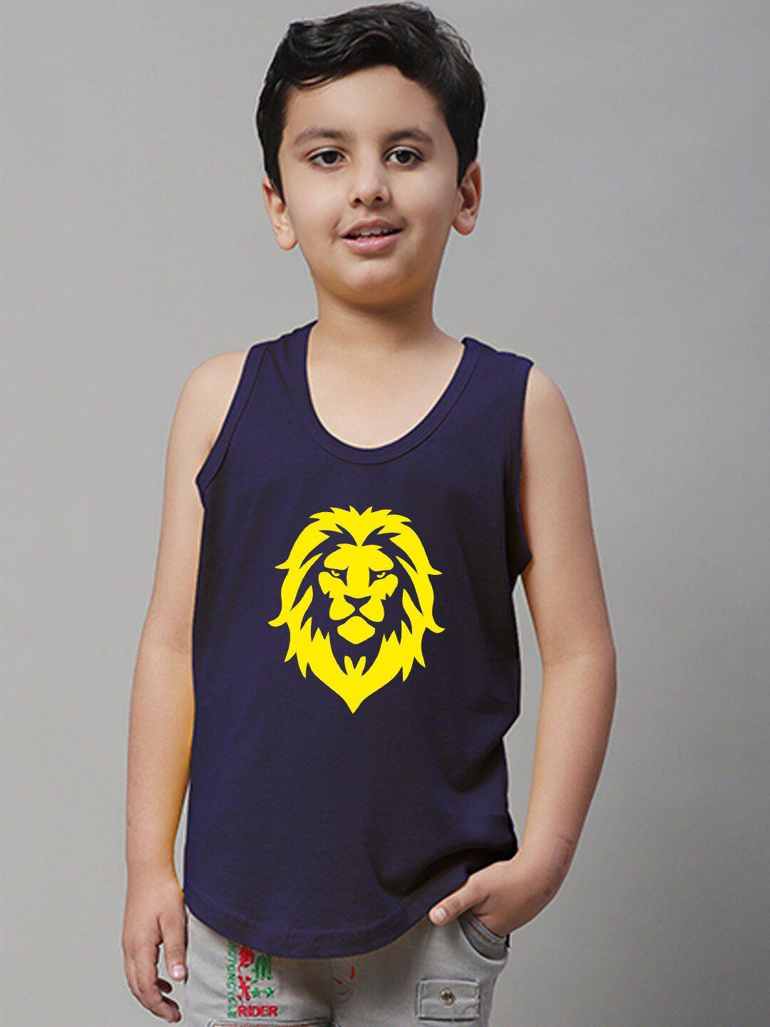 Friskers Boys Printed Pure Cotton Innerwear Vests