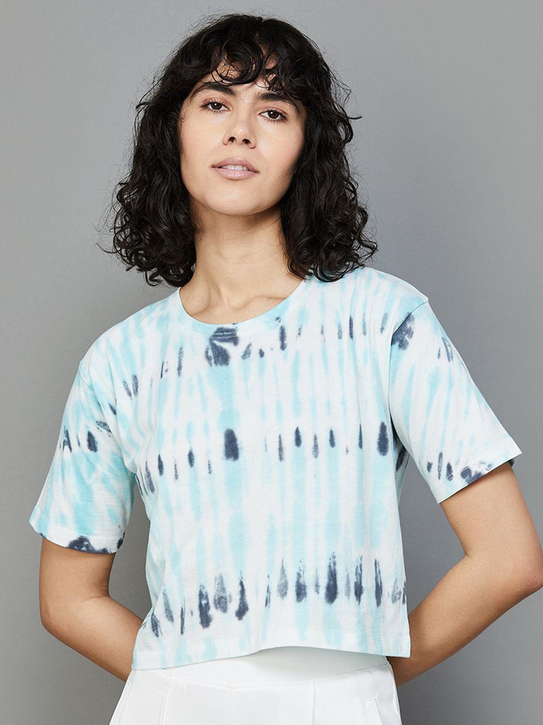 Kappa Tie-Dye Printed Cotton Crop T-shirt
