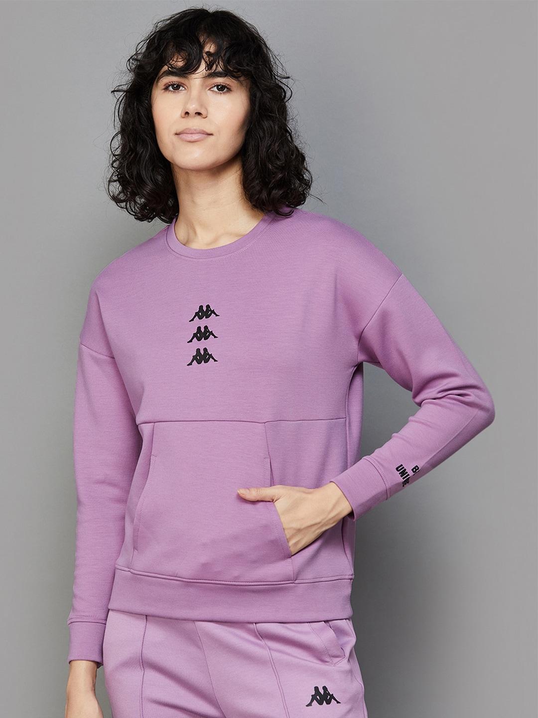Kappa Graphic Printed Round Neck Long Sleeve Pullover Sweatshirt