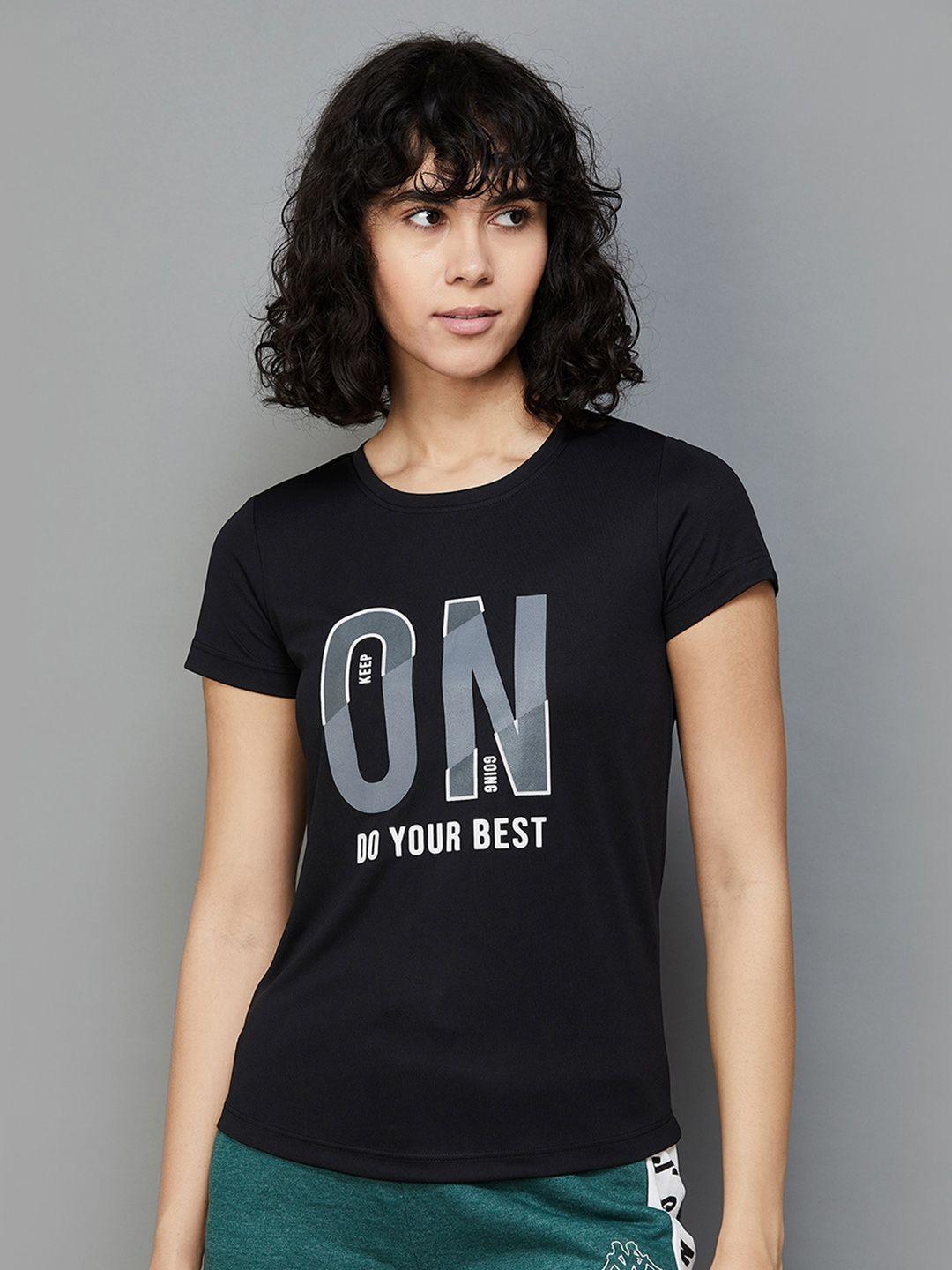 Kappa Typography Printed Round Neck Sports T-Shirt