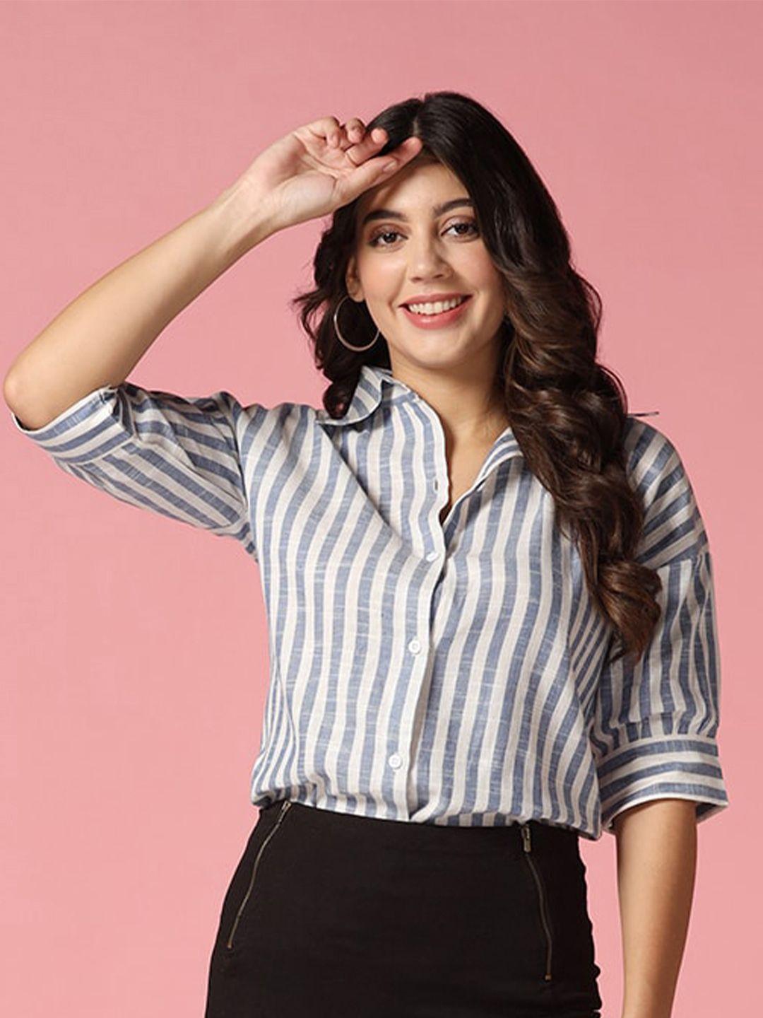 fery-london-women-white-multi-stripes-striped-formal-shirt