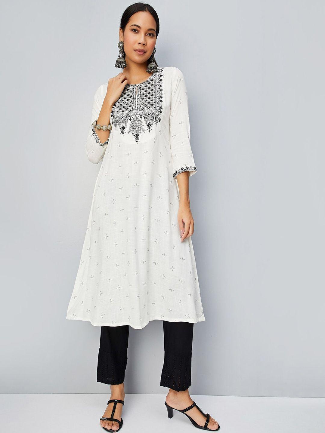 max Ethnic Motifs Embroidered Regular Kurta with Trousers