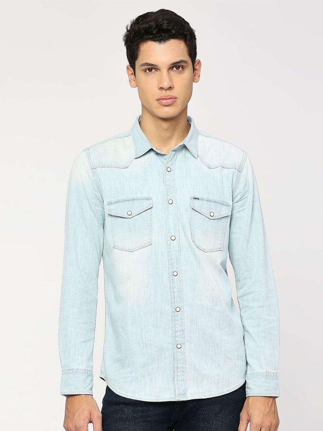 pepe-jeans-opaque-pure-cotton-casual-shirt