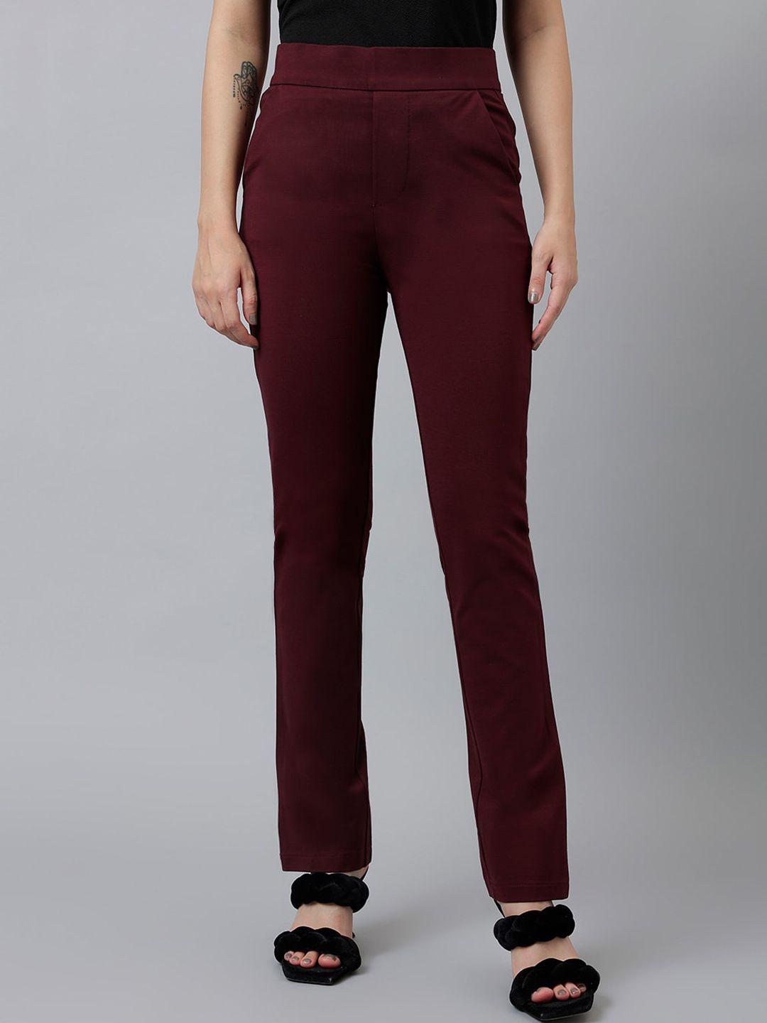 xpose-women-comfort-slim-fit-high-rise-trousers