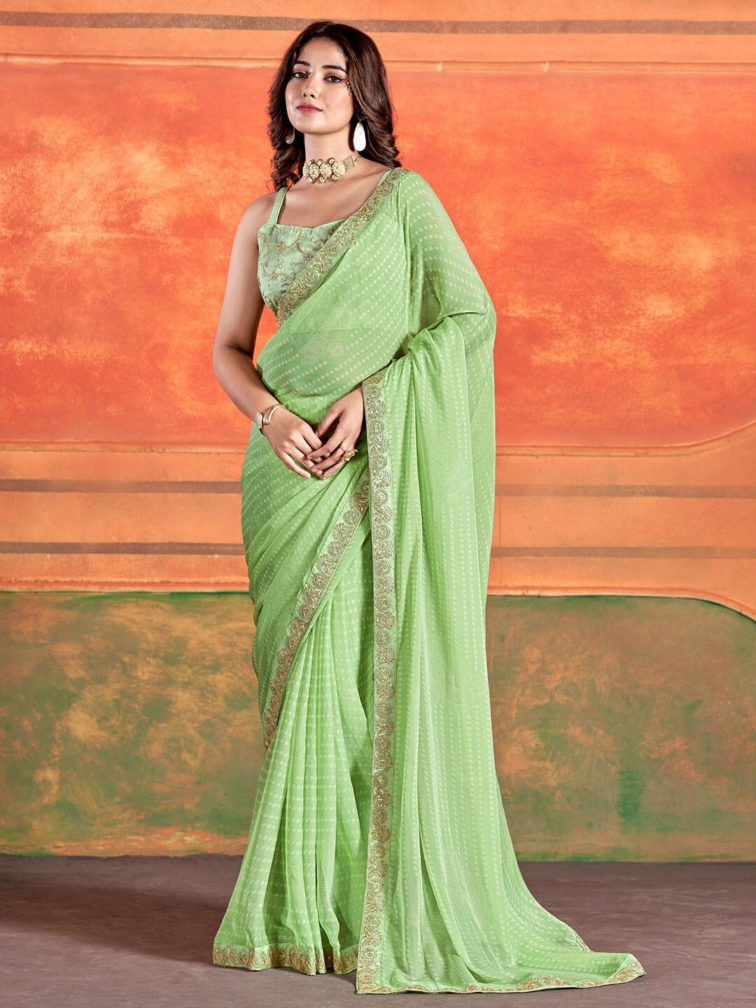saree-mall-embellished-sequinned-pure-chiffon-bandhani-sarees