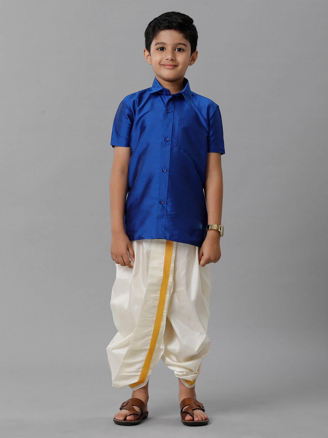 Ramraj Boys Ethnic Shirt With Dhoti Pants