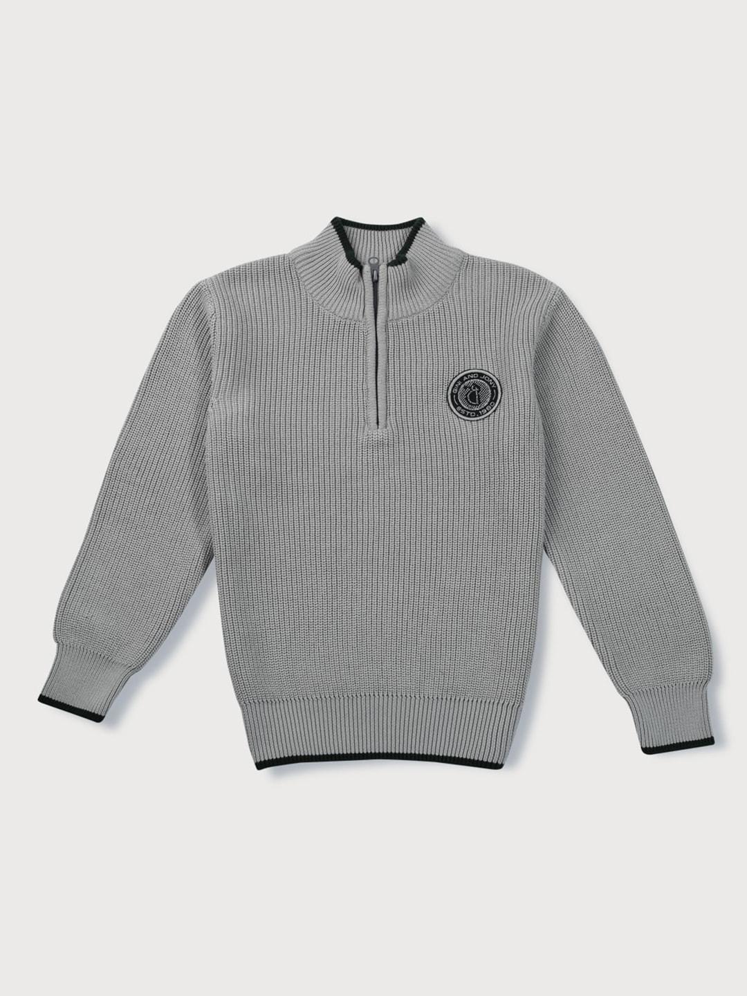 Gini and Jony Boys Ribbed Cotton Pullover Sweater