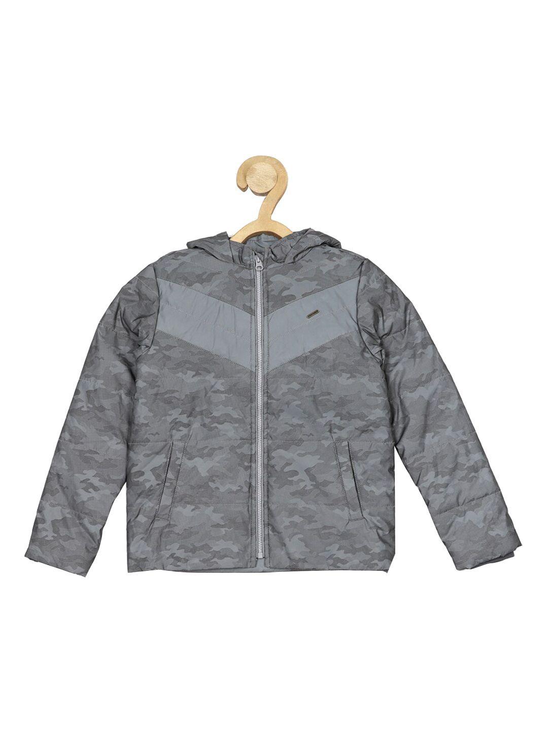 Allen Solly Junior Boys Camouflage Printed Pure Cotton Sporty Jacket