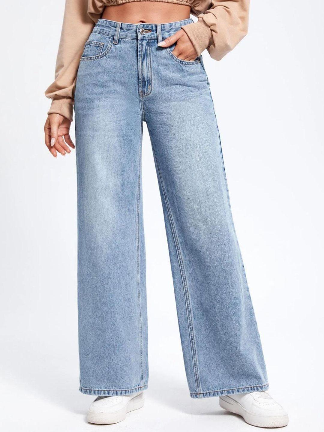 kotty-blue-women-jean-straight-fit-high-rise-heavy-fade-clean-look-stretchable-jeans
