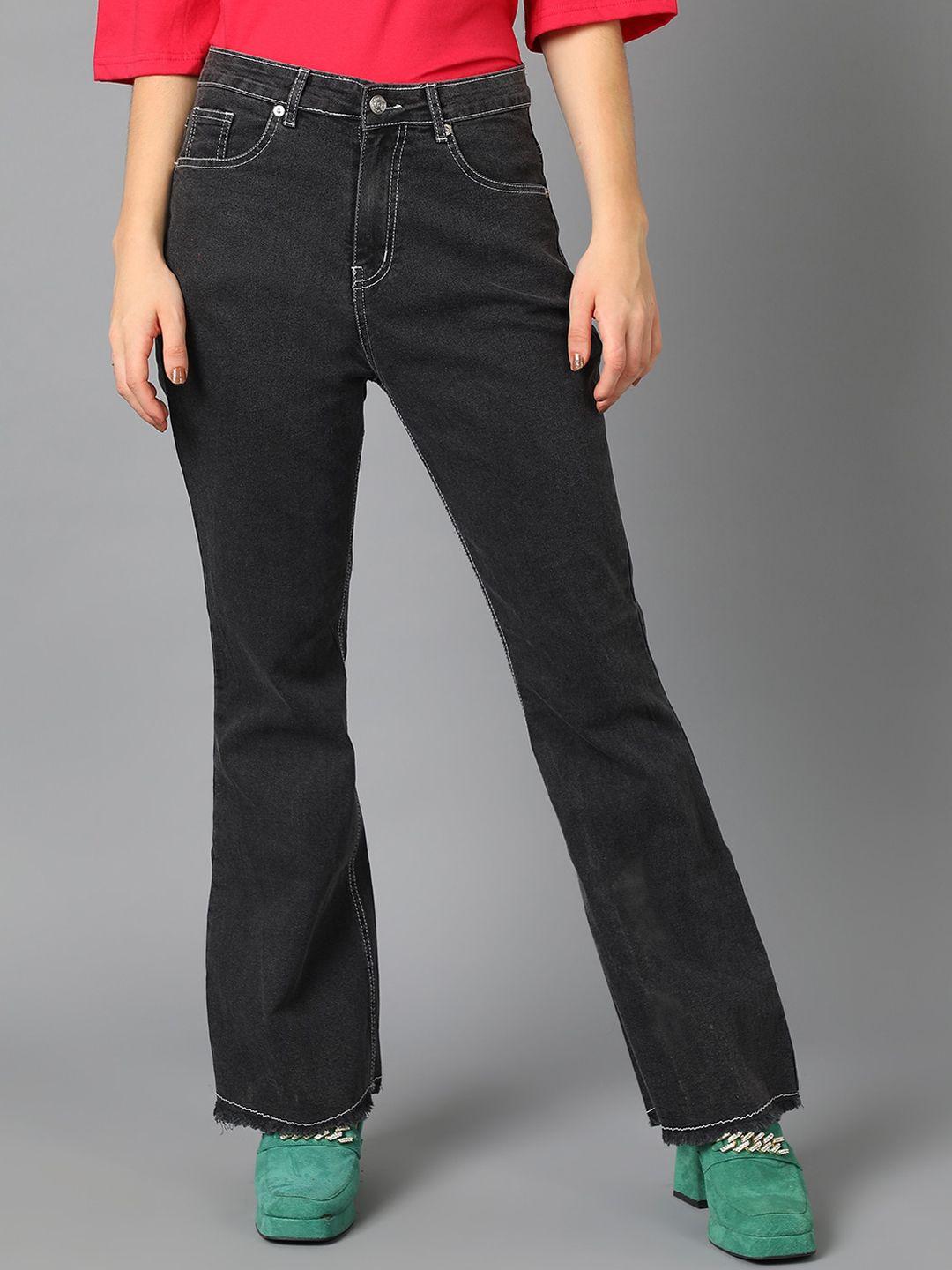 Kotty Women Jean Bootcut High-Rise Cotton Stretchable Jeans