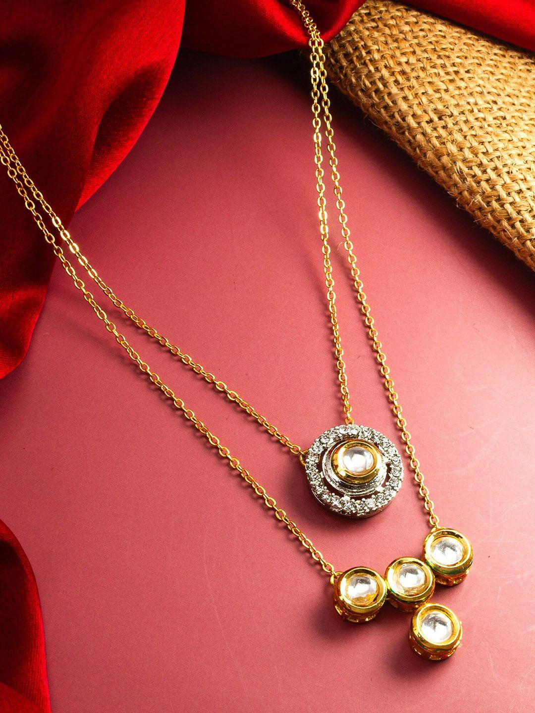 aadita Gold-Plated Alloy Necklace and Chains