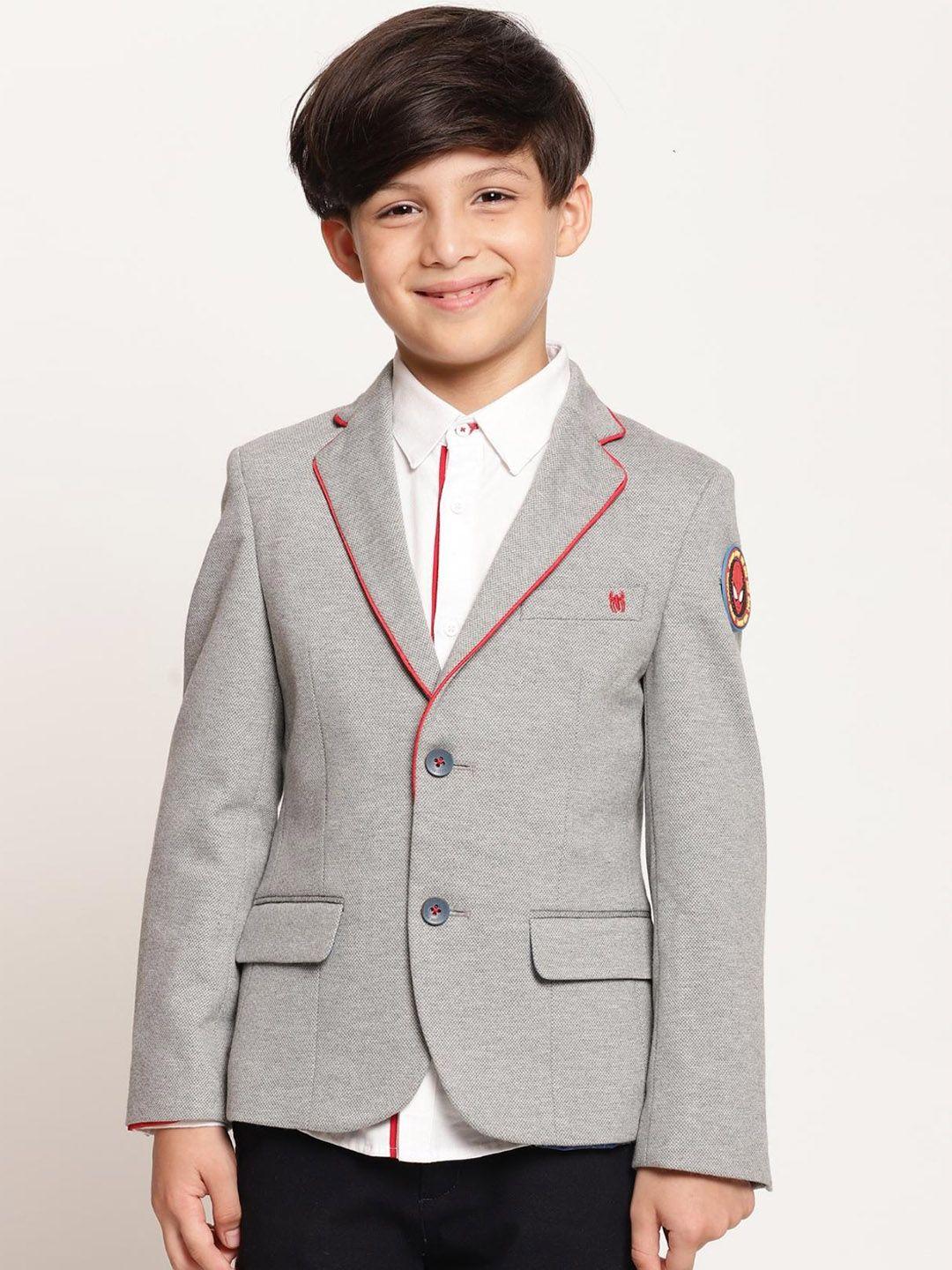 One Friday Boys Notched Lapel Spider Man Single Breasted Blazer