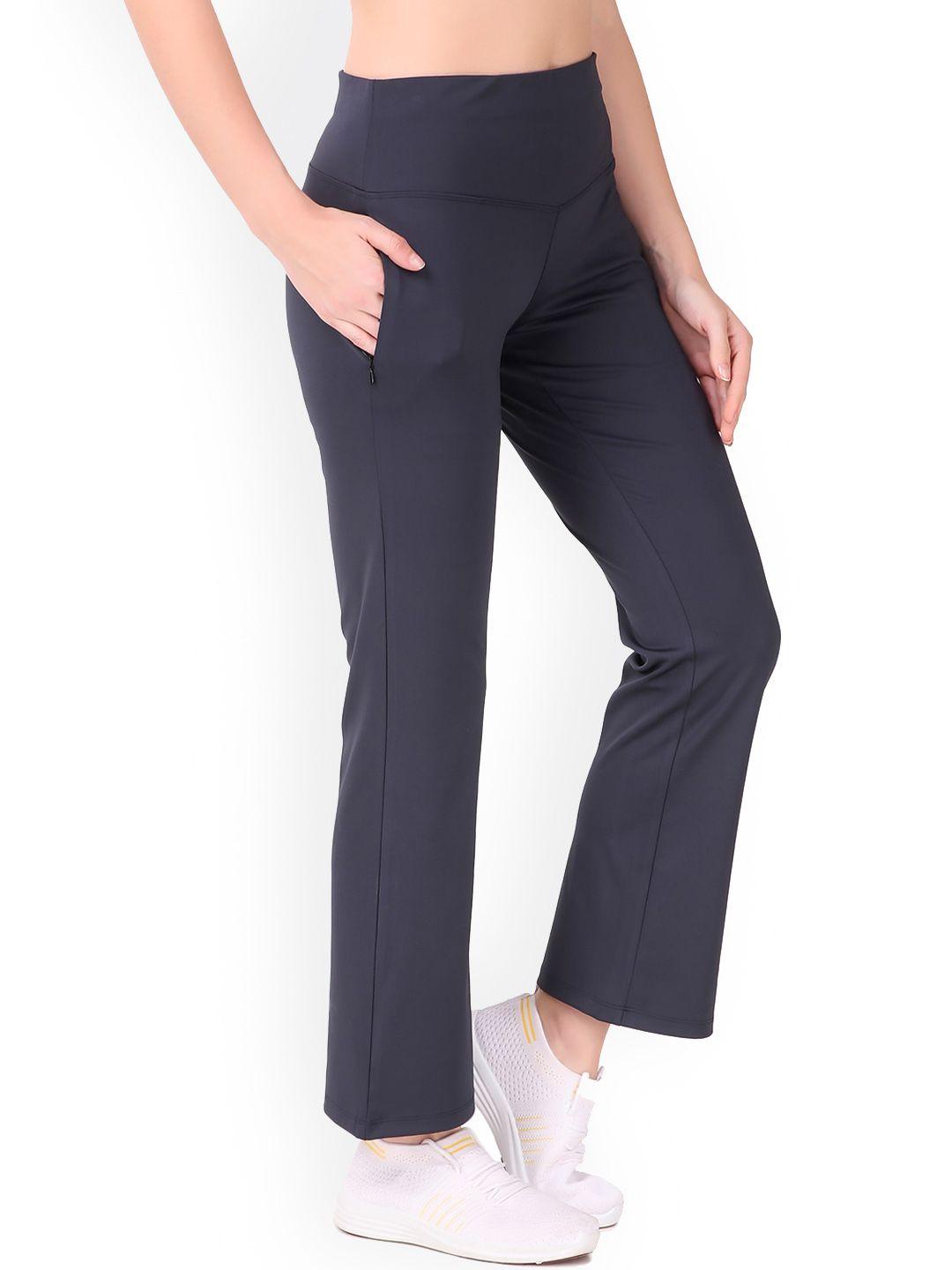 REDESIGN Women Mid-Rise Bootcut Dry-Fit Yoga Track Pant