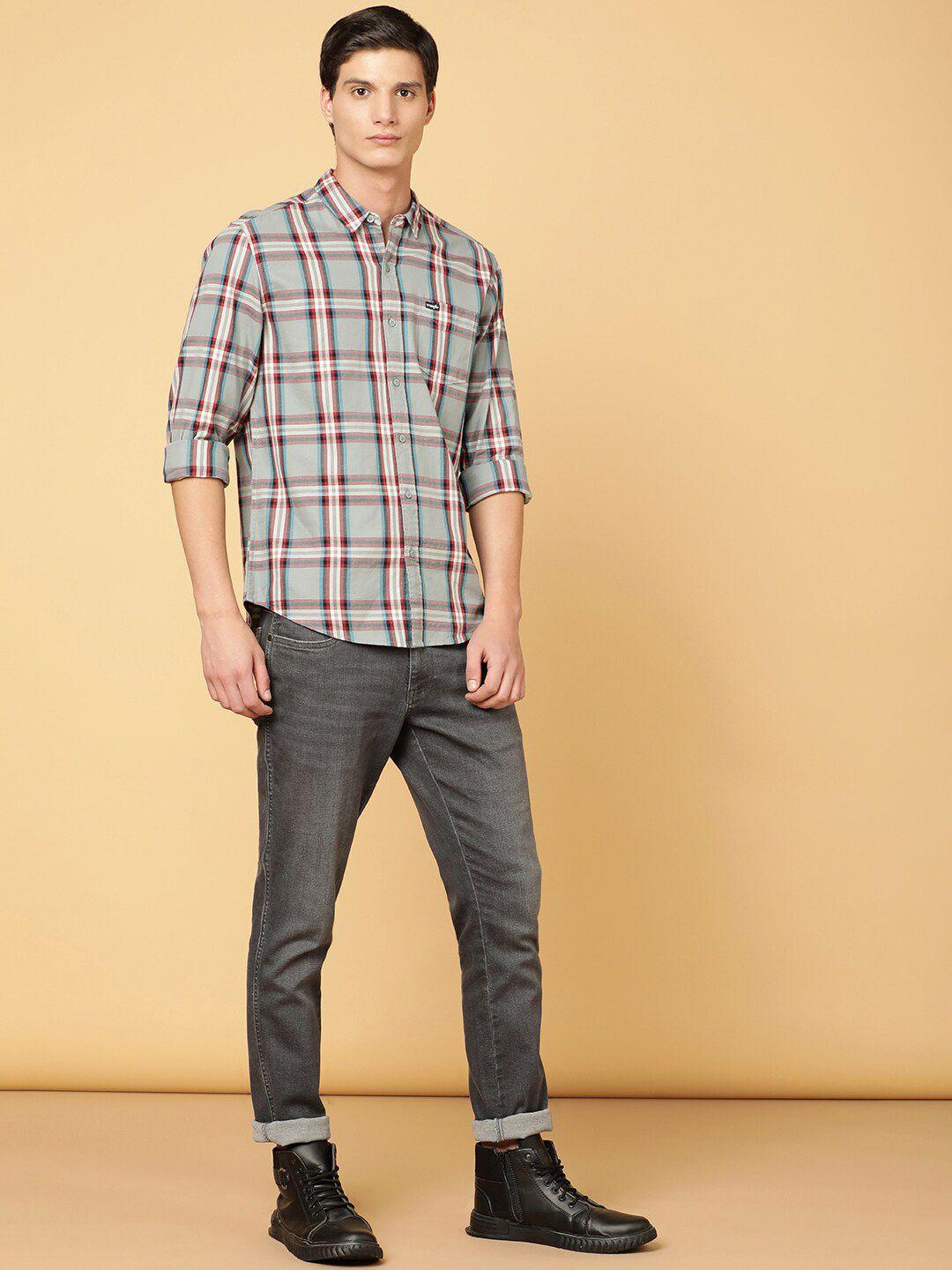 wrangler-standard-tartan-checked-pure-cotton-casual-shirt