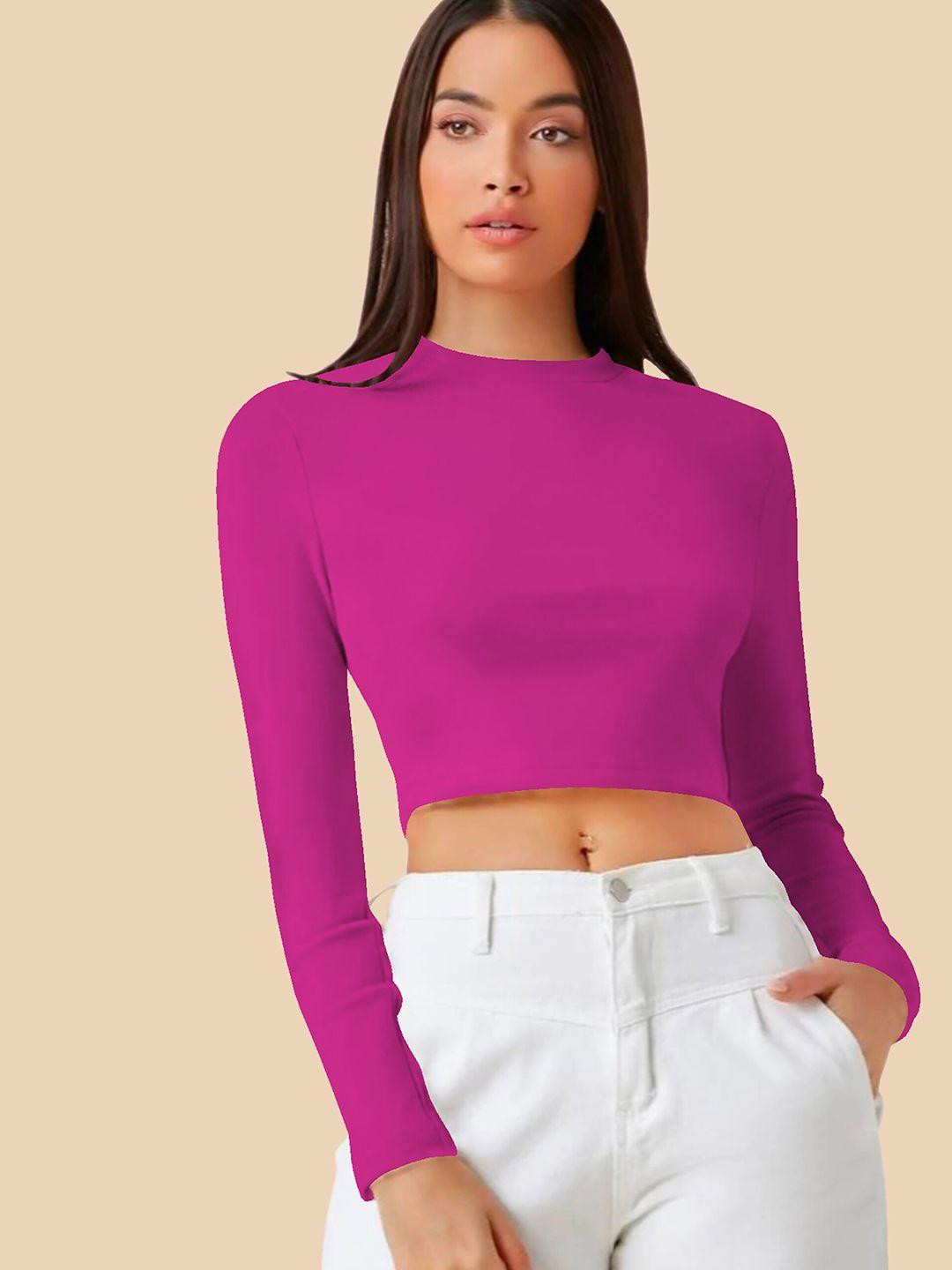 dream-beauty-fashion-round-neck-long-sleeves-fitted-crop-top