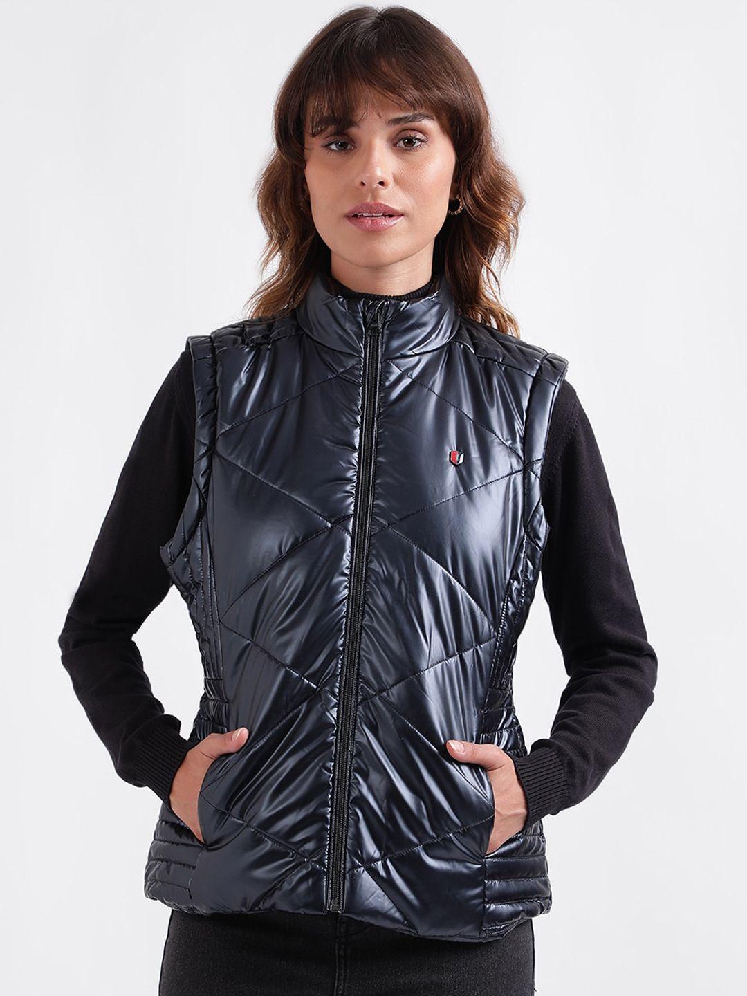 Iconic Stand Collar Sleeveless Quilted Jacket