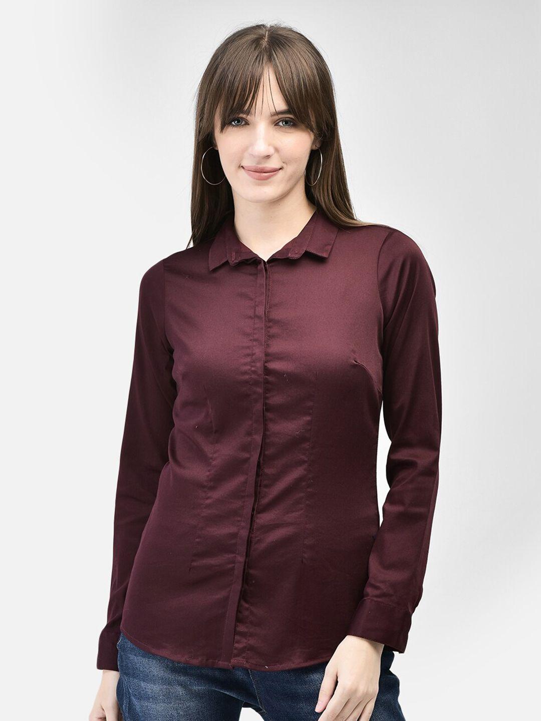 crimsoune-club-spread-collar-cotton-shirt