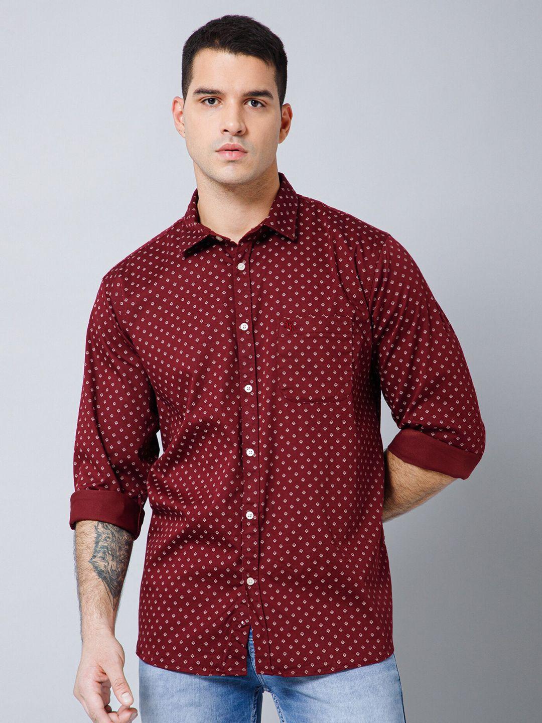 cantabil-comfort-micro-ditsy-printed-casual-shirt