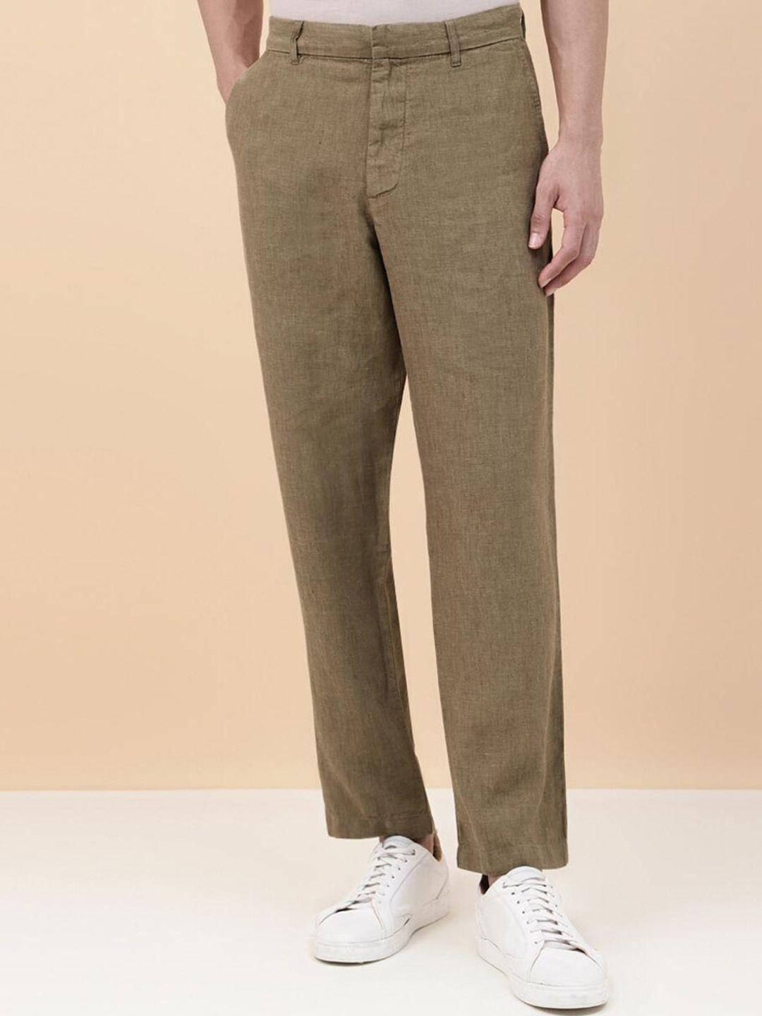 fabindia-men-straight-fit-linen-trousers