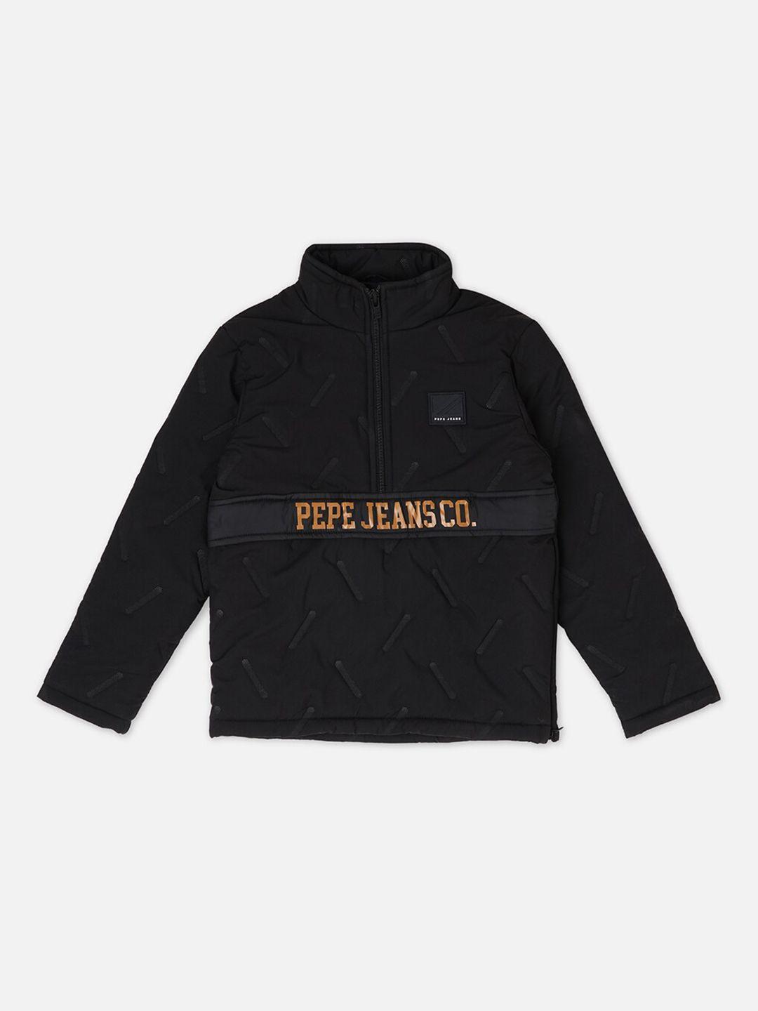 Pepe Jeans Boys Brand Logo Printed Padded Jacket
