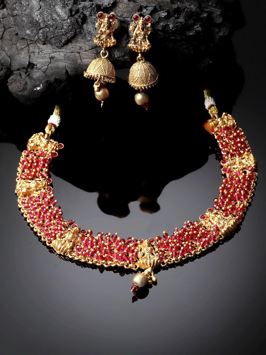 adiva-gold-plated-studded-jewellery-set
