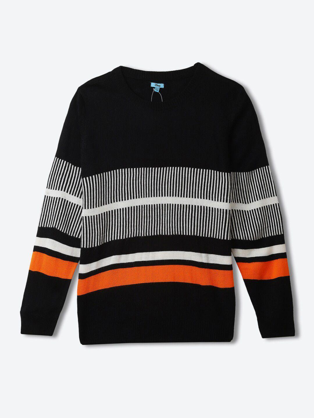 2bme-boys-colourblocked-round-neck-long-sleeve-acrylic-pullover-sweater