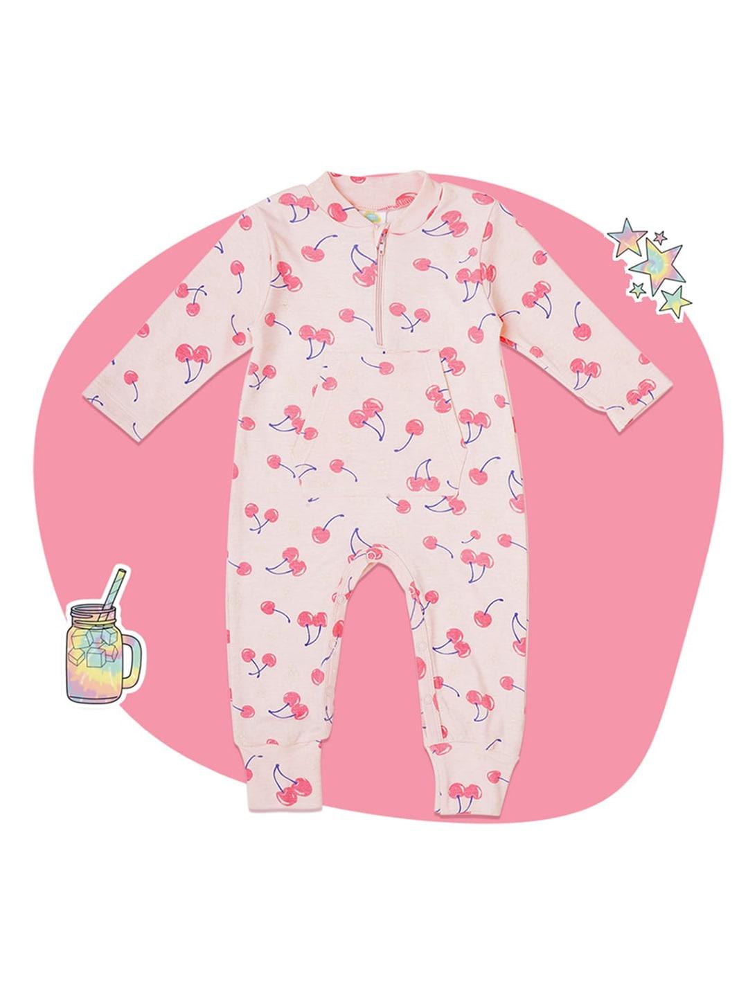 Fancy Fluff Infants Printed Cotton Rompers