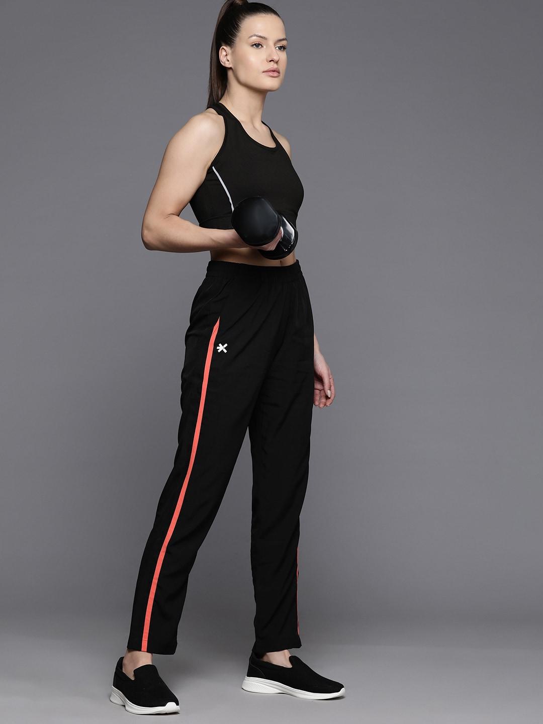 HRX by Hrithik Roshan Women Rapid-Dry Training Track Pants with Reflective Detail