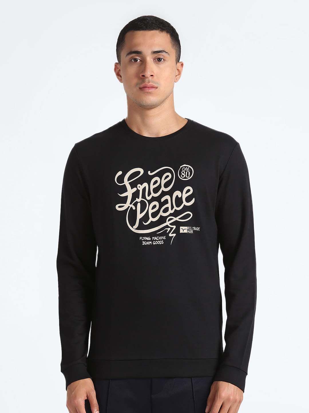 flying-machine-typography-printed-pure-cotton-pullover