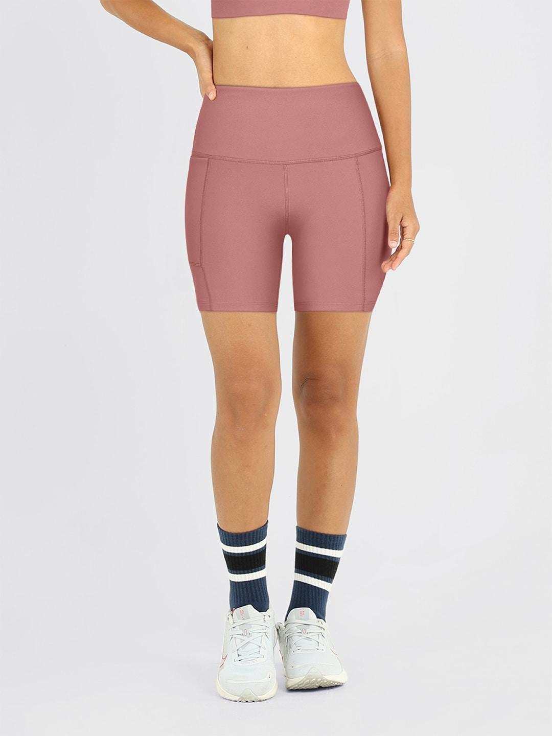 blissclub-women-skinny-fit-high-rise-sports-shorts