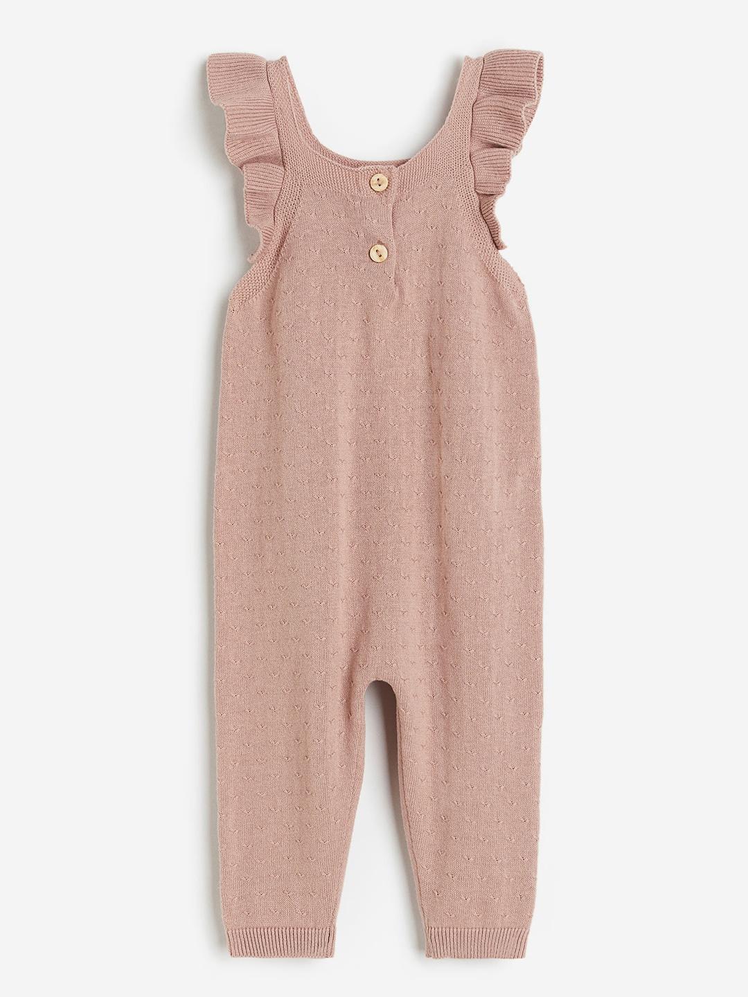 h&m-girls-pure-cotton-knitted-romper-suit
