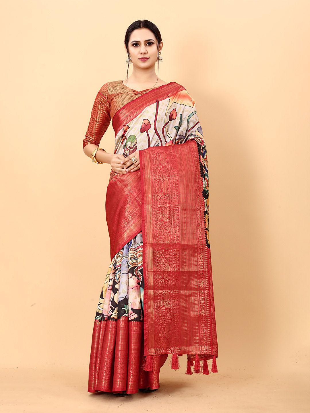 yavira-silk-floral-printed-zari-pure-silk-banarasi-saree