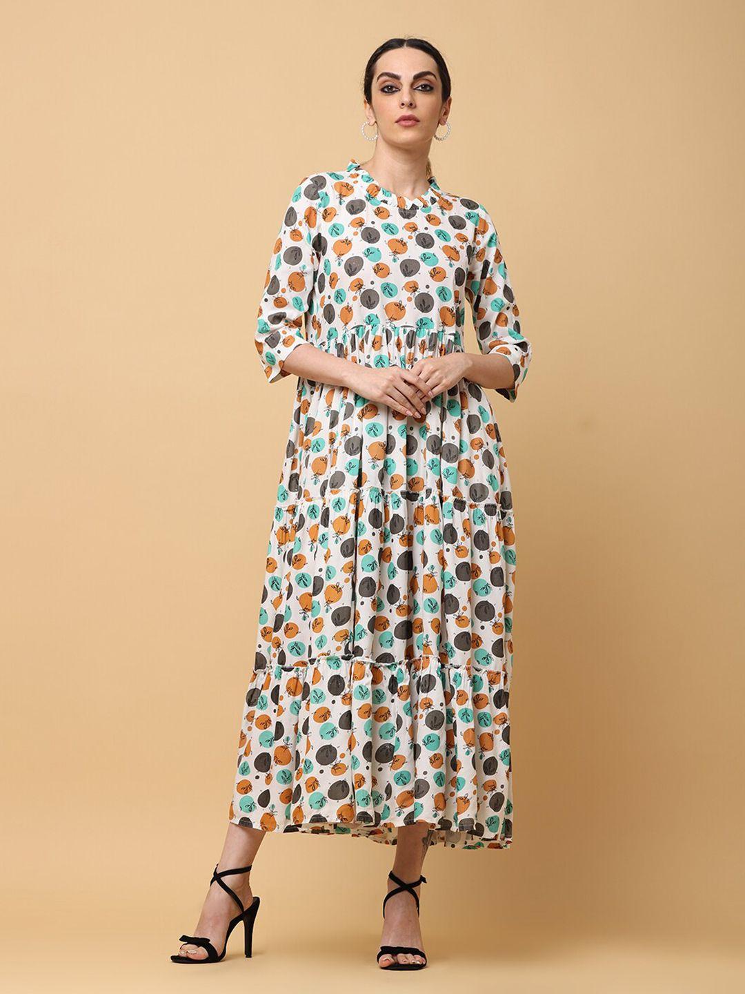 aayusika-printed-high-neck-tiered-a-line-maxi-dress