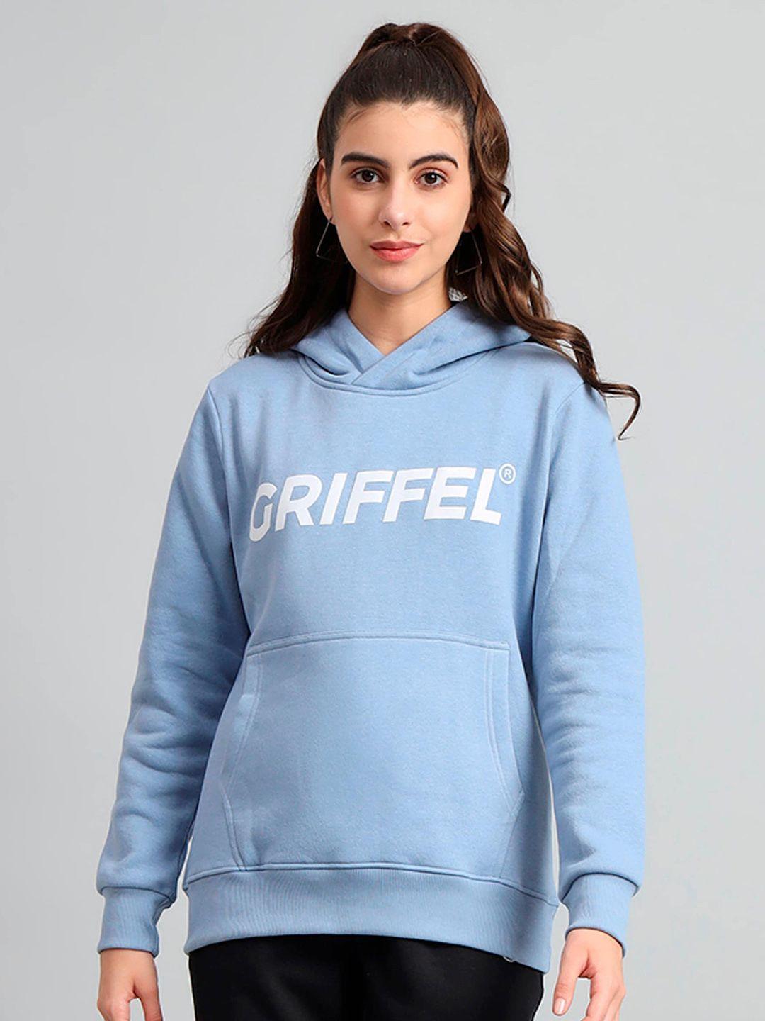 GRIFFEL Typography Printed Hooded Pullover