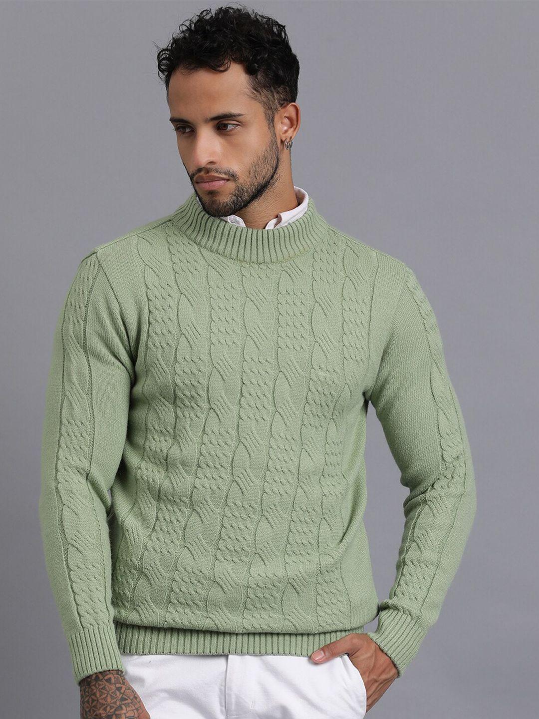 JAVINISHKA Cable Knitted Woollen Pullover Sweater