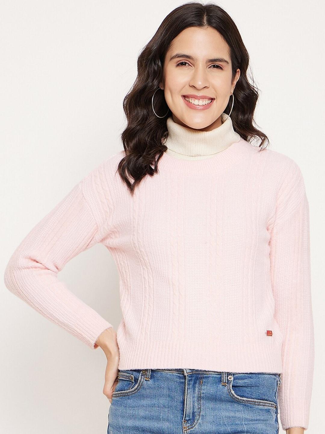 duke-cable-knit-self-design-acrylic-crop-pullover-sweater