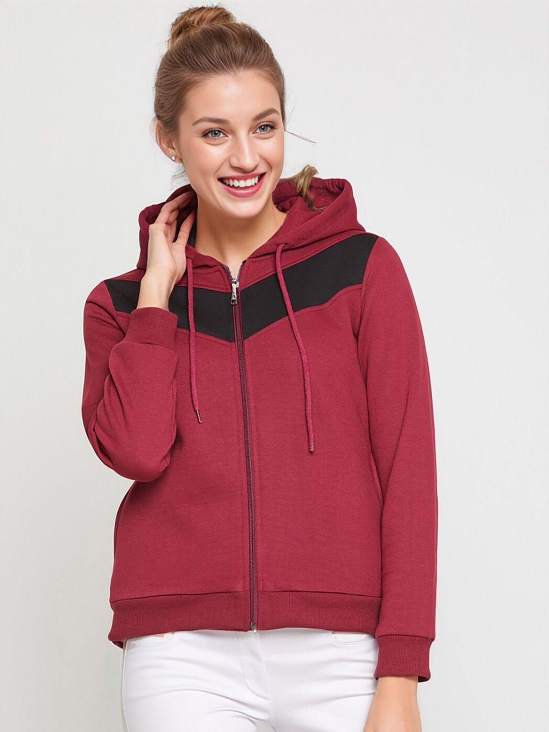 rare-colourblocked-hooded-fleece-front-open-sweatshirt